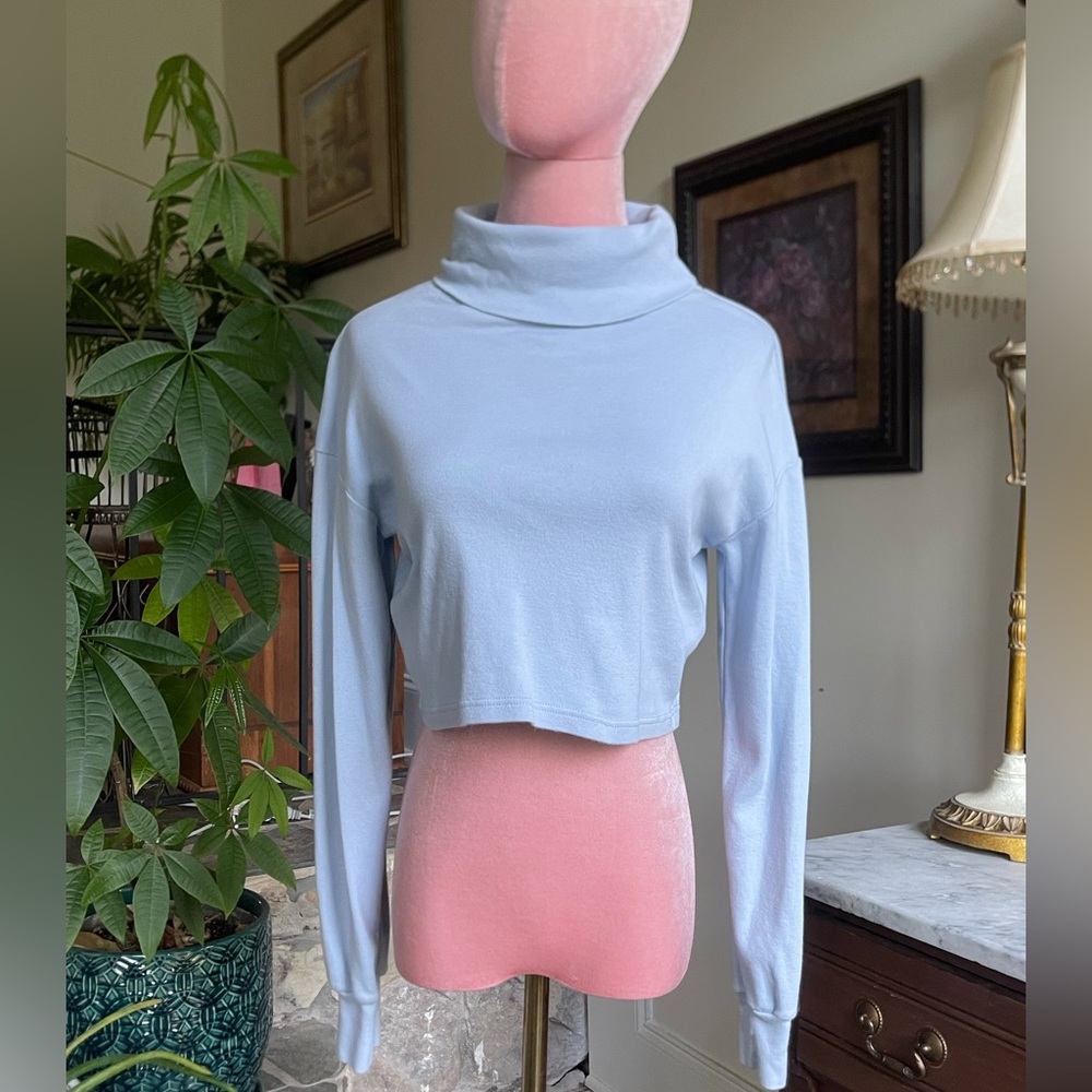 Brandy Melville Angela Cropped Turtleneck Top